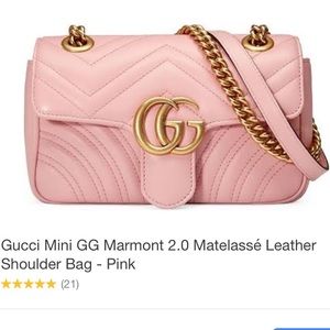 Pink/blush Gucci crossbody
